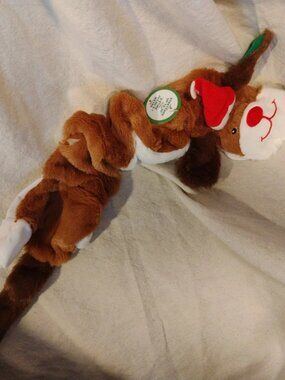 SPOT Skinneeez Holiday Pup in Santa Hat Dog Toy - Stretchy Plush, 36"